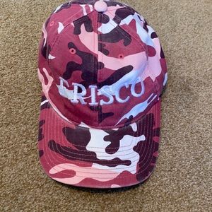 Pink camo frisco flex fit hat